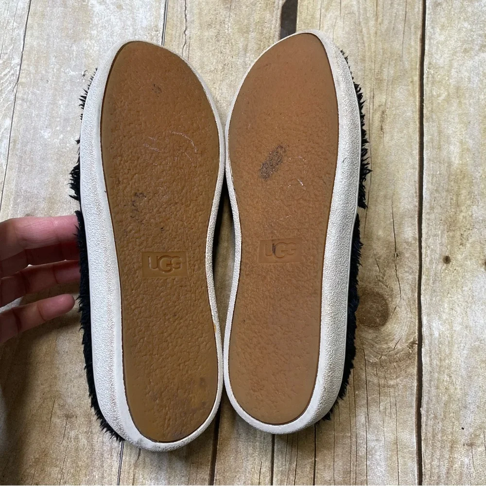 UGG Women’s Black Ricci Sherpa Slip On Loafer Shoe